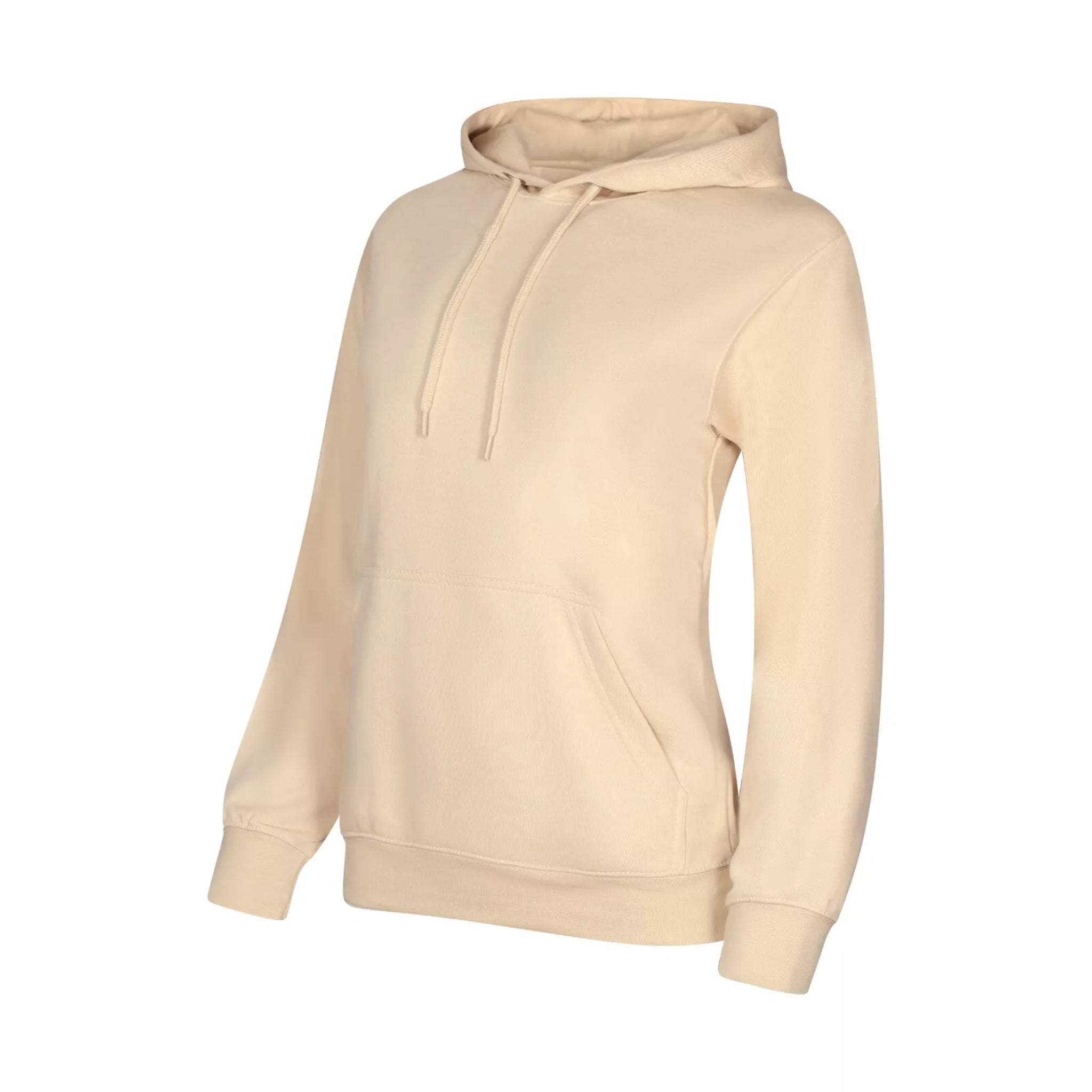 Ladies JDN branded plain beige tracksuit set with hoodie and joggers – casual loungewear for women